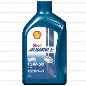 Масло Shell Advance 4TAX715W50 SM MA2, бутылка 1 л